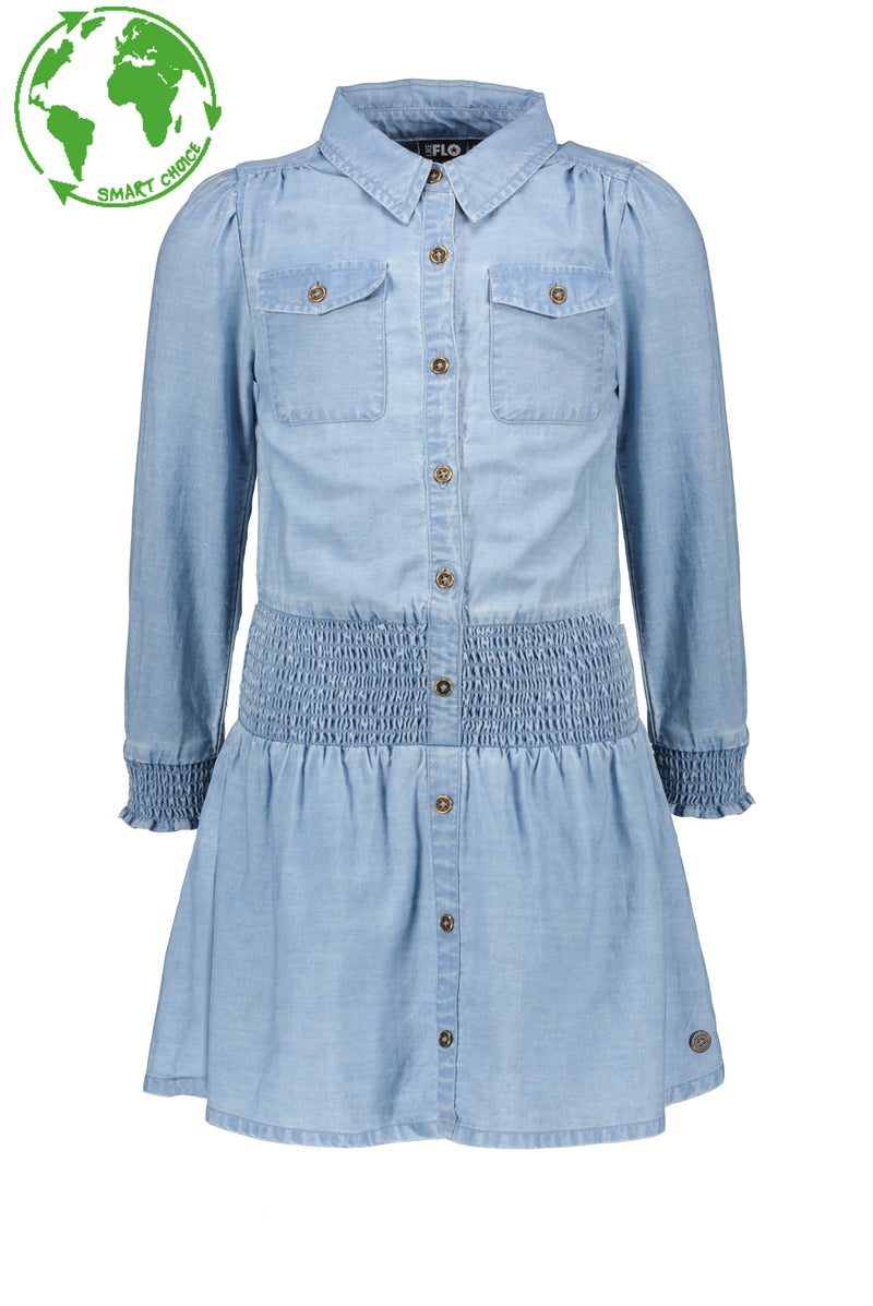 Like Flo Flo girls tencell twill dress smock waist