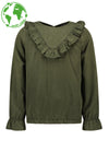 Like Flo Flo girls tencell twill ruffle blouse