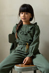 Like Flo Flo girls tencell twill ruffle blouse