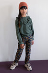Like Flo Flo girls tencell twill ruffle blouse