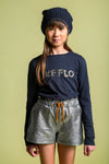 Like Flo Flo girls silver sweat short