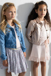 Meisjes Ls Denim Jacket van Like Flo in de kleur lt denim in maat 116.