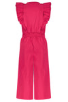 Meisjes Tencell Twill Jumpsuit Long van Like Flo in de kleur Fuchsia in maat 140.
