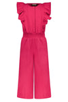Meisjes Tencell Twill Jumpsuit Long van Like Flo in de kleur Fuchsia in maat 140.