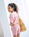 Meisjes Linnen Jumpsuit With Belt van Like Flo in de kleur Blossom in maat 140.