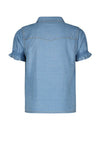 Meisjes Tencell Denim Knotted Blouse van Like Flo in de kleur lt denim in maat 140.