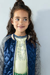 Meisjes Satin Bomber Reversible van Like Flo in de kleur Pistache in maat 140.