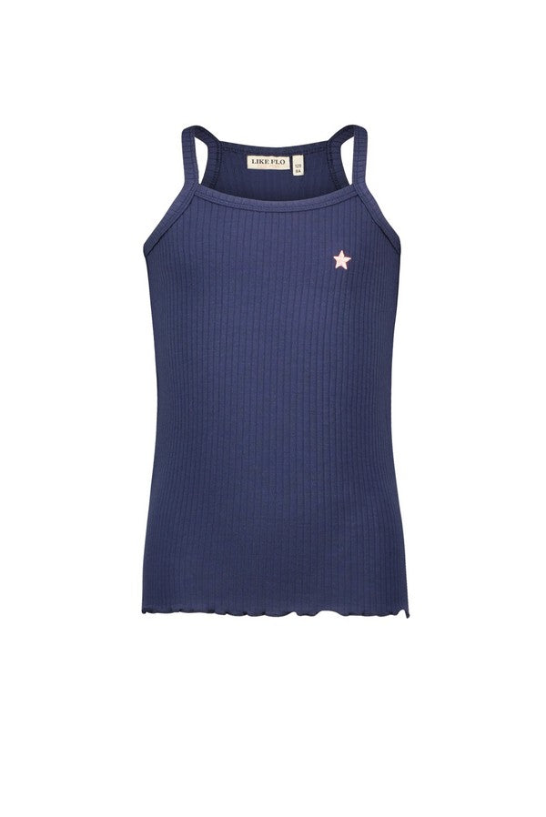 Like Flo Solid Rib Singlet