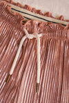 Meisjes Metallic Plisse Guillot van Like Flo in de kleur Rose gold in maat 140.