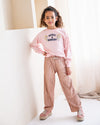 Meisjes Metallic Plisse Guillot van Like Flo in de kleur Rose gold in maat 140.