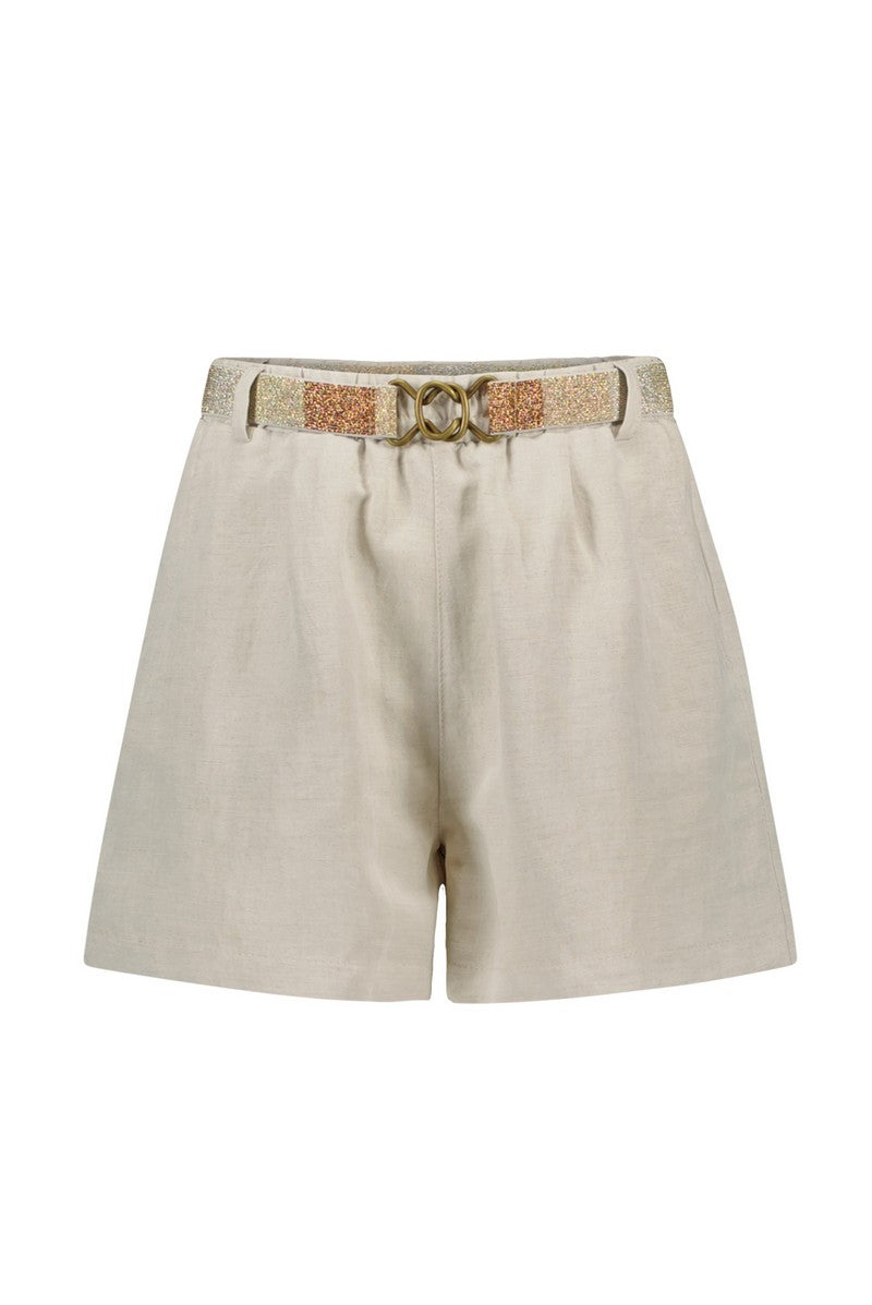 Like Flo Linnen Short With Belt