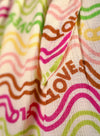 Meisjes Fancy Woven Rainbow Ss Dress With Jersey Top van Like Flo in de kleur Rainbow in maat 140.