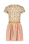 Like Flo Fancy Rib Aop Dress With Yd Terry Skirt