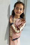 Like Flo Fancy Rib Aop Dress With Yd Terry Skirt