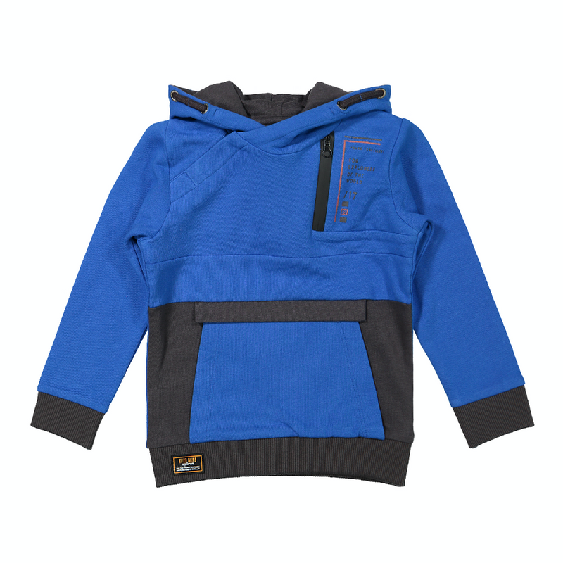 Koko Noko Boys Sweater longsleeve with hood + zipper