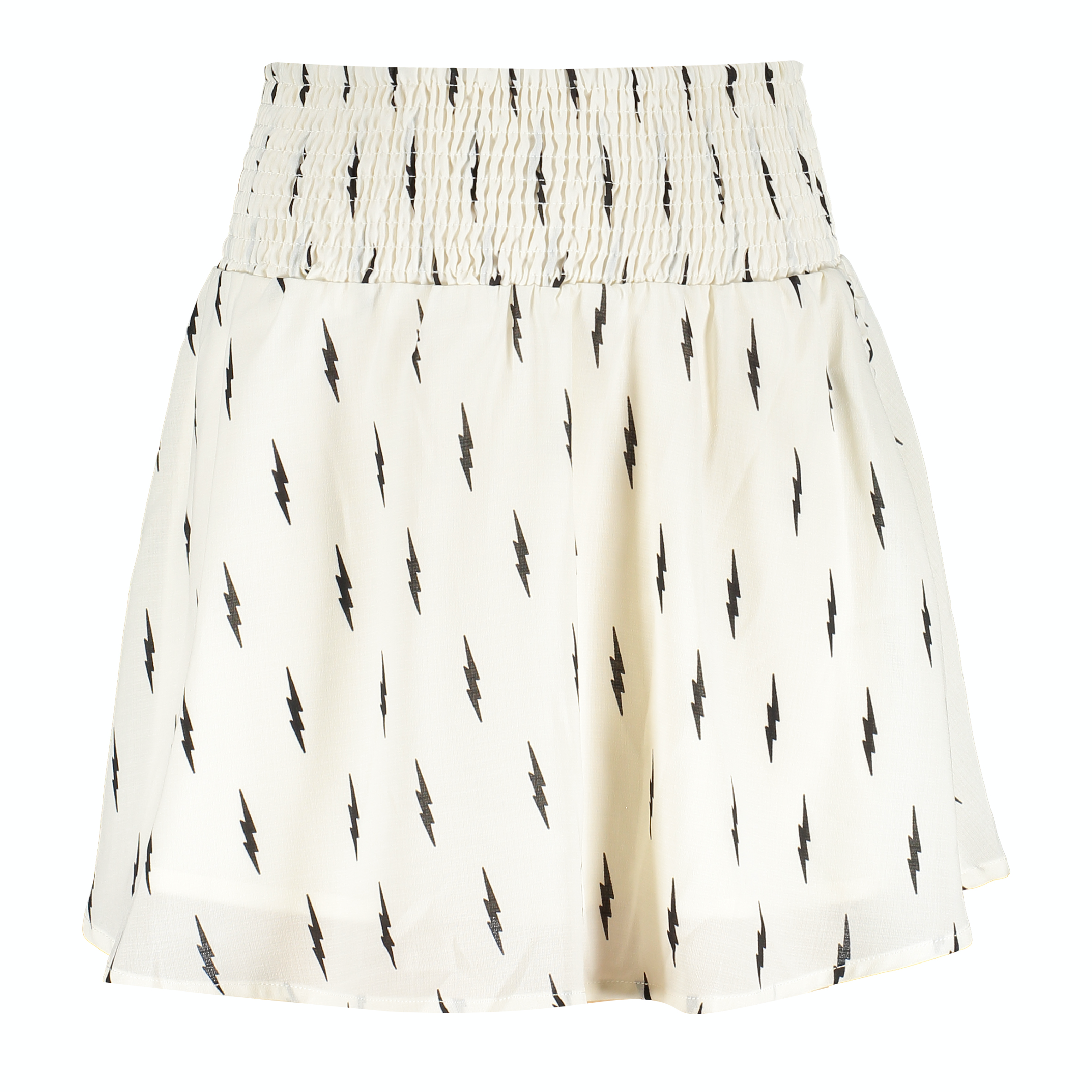 Meisjes Ninte Skirt van Frankie & Lib in de kleur Off White W/ Lightning Print in maat 176.