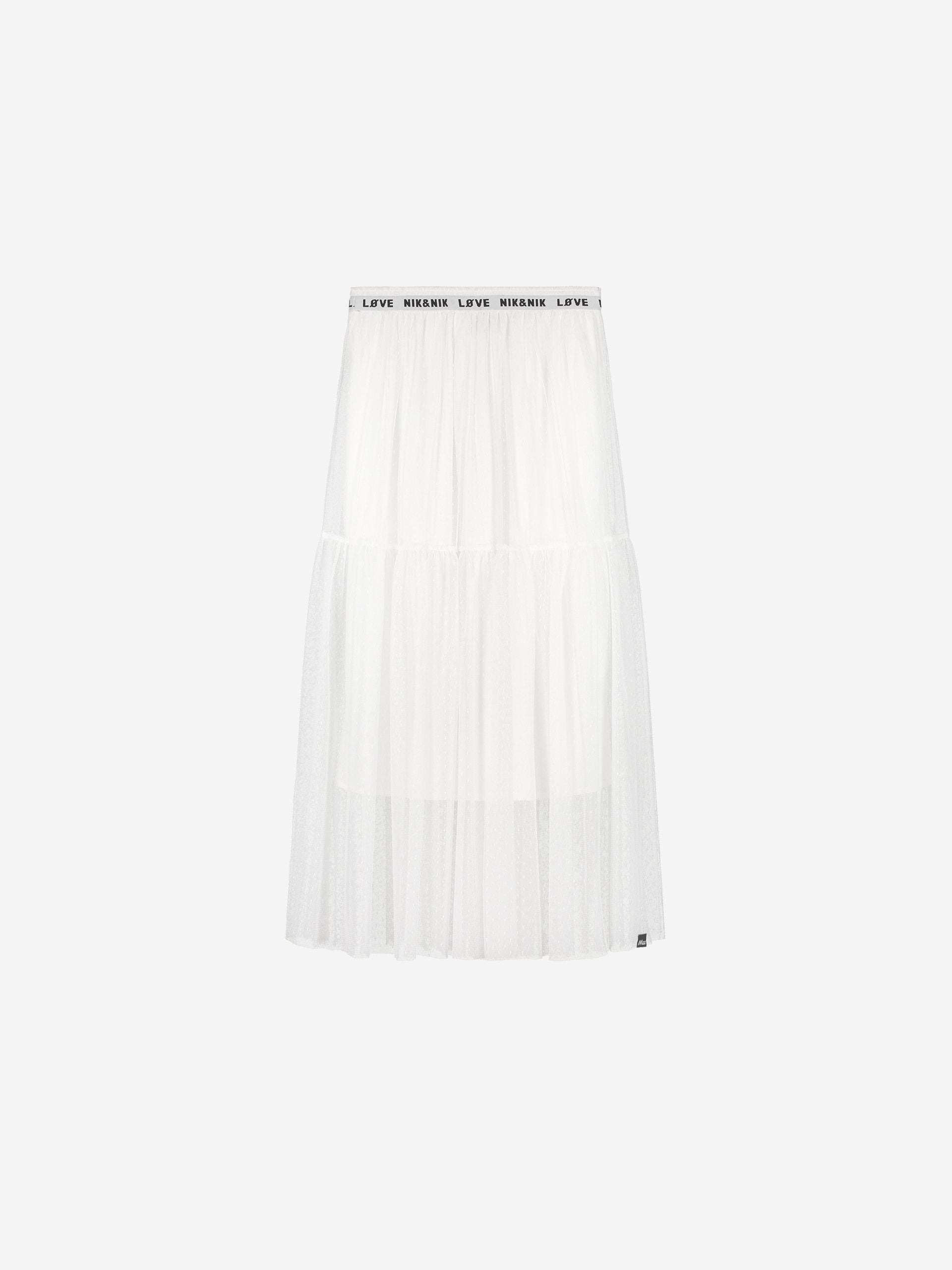 Meisjes Corinna Skirt van Nik & Nik in de kleur Off White in maat 176.