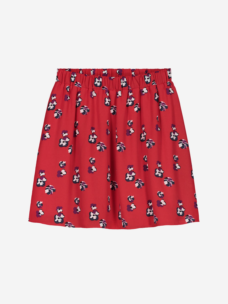 Meisjes Flowery Cissy Skirt van Nik & Nik in de kleur Poppy Red in maat 176.