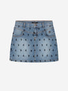 Nik & Nik Snake Denim Skirt