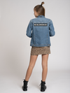Meisjes Fedwina Denim Jacket van Nik & Nik in de kleur Snake in maat 176.