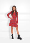 Meisjes Flowery Dress van Nik & Nik in de kleur Poppy Red in maat 176.