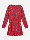 Meisjes Flowery Dress van Nik & Nik in de kleur Poppy Red in maat 176.