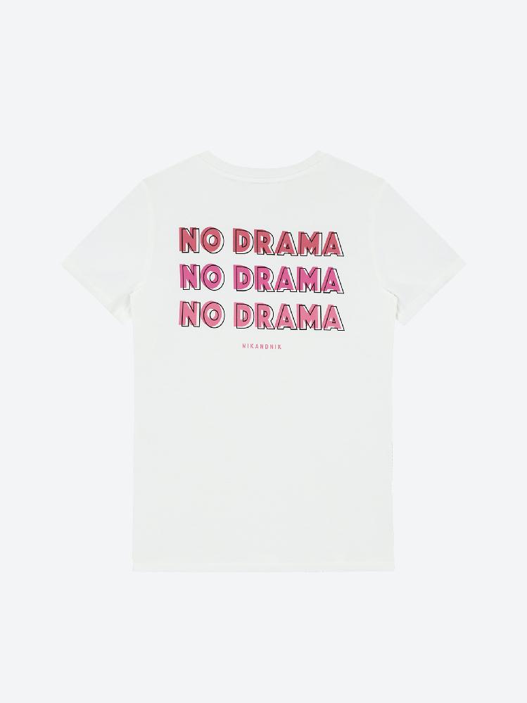 Meisjes No Drama T-Shirt van Nik & Nik in de kleur Off White in maat 176.