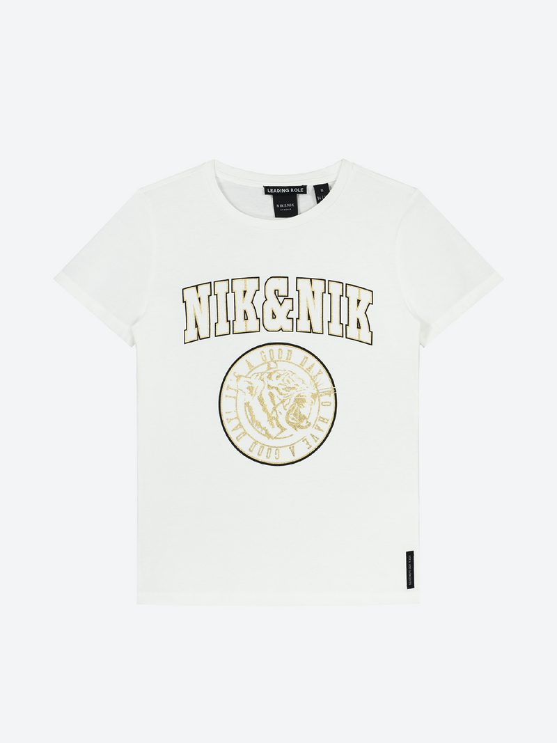 Meisjes Poppy T-Shirt van Nik & Nik in de kleur Navy in maat 176.