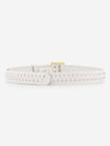 Meisjes Kato Braided Belt van Nik & Nik in de kleur Vintage White in maat L.