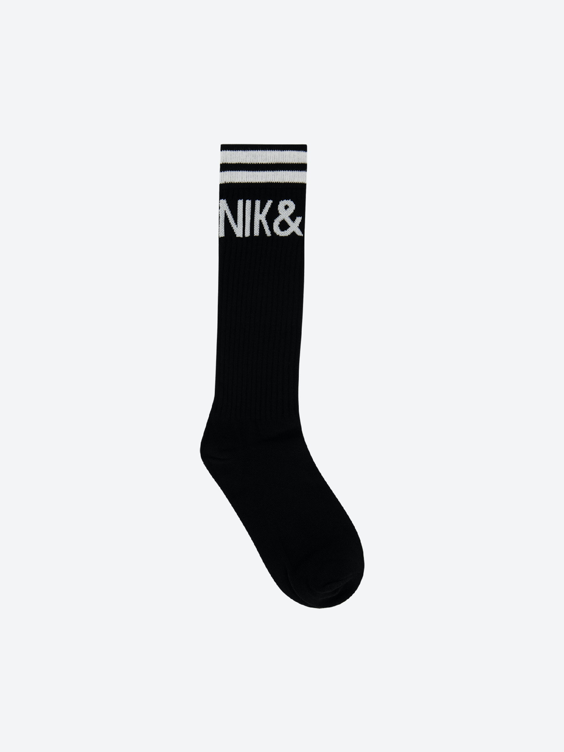 Meisjes Sporty Socks van Nik & Nik in de kleur Black in maat 38/41.