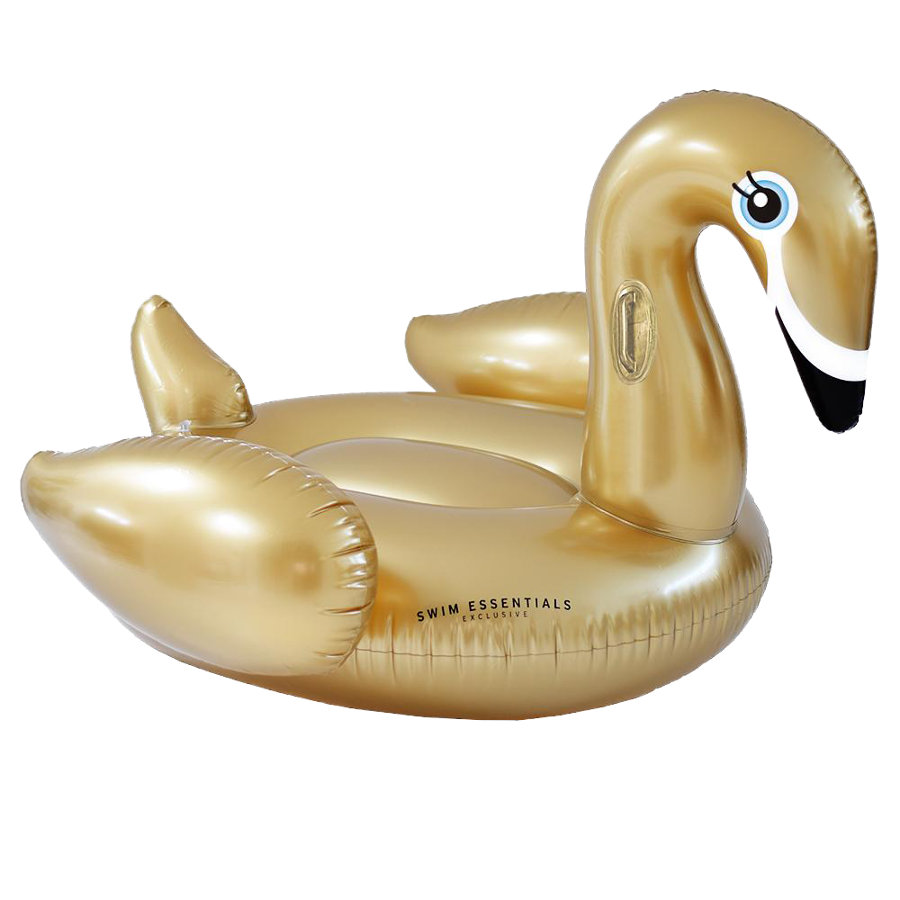 Swim Essentials - Luchtbed Zwaan goud XL