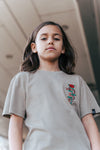 Unisexs T-shirt Taupe van House of Artists in de kleur Taupe in maat 170-176.