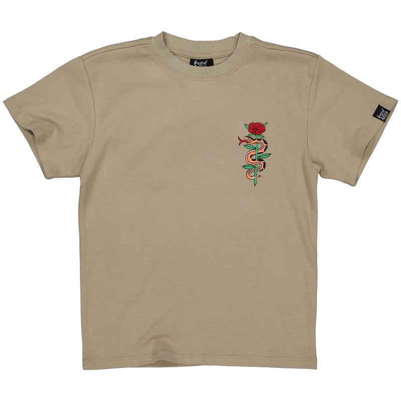 Unisexs T-shirt Taupe van House of Artists in de kleur Taupe in maat 170-176.