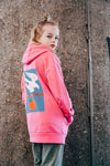 Unisexs Hooded Sweater Pink van House of Artists in de kleur Pink in maat 170-176.
