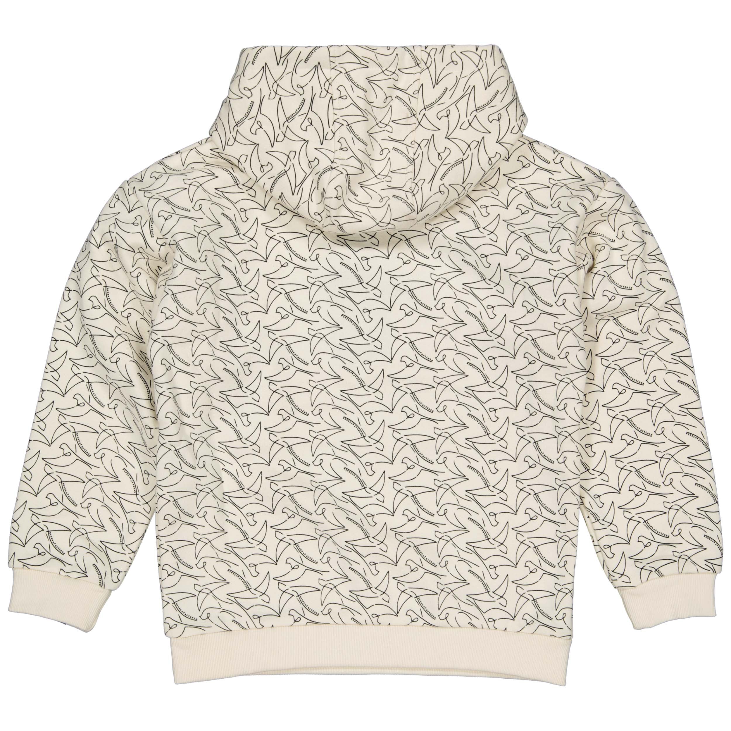 Unisexs Hooded Sweater Off White van House of Artists in de kleur Off White in maat 170-176.
