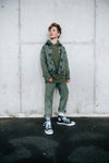 Unisexs Hooded Sweater Olive van House of Artists in de kleur Olive in maat 170-176.