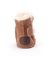 Warmbat Hay Baby bootie with velcro strap Cognac