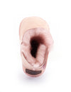 Warmbat Hay Baby bootie with velcro strap Dusty Pink