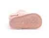 Warmbat Hay Baby bootie with velcro strap Dusty Pink