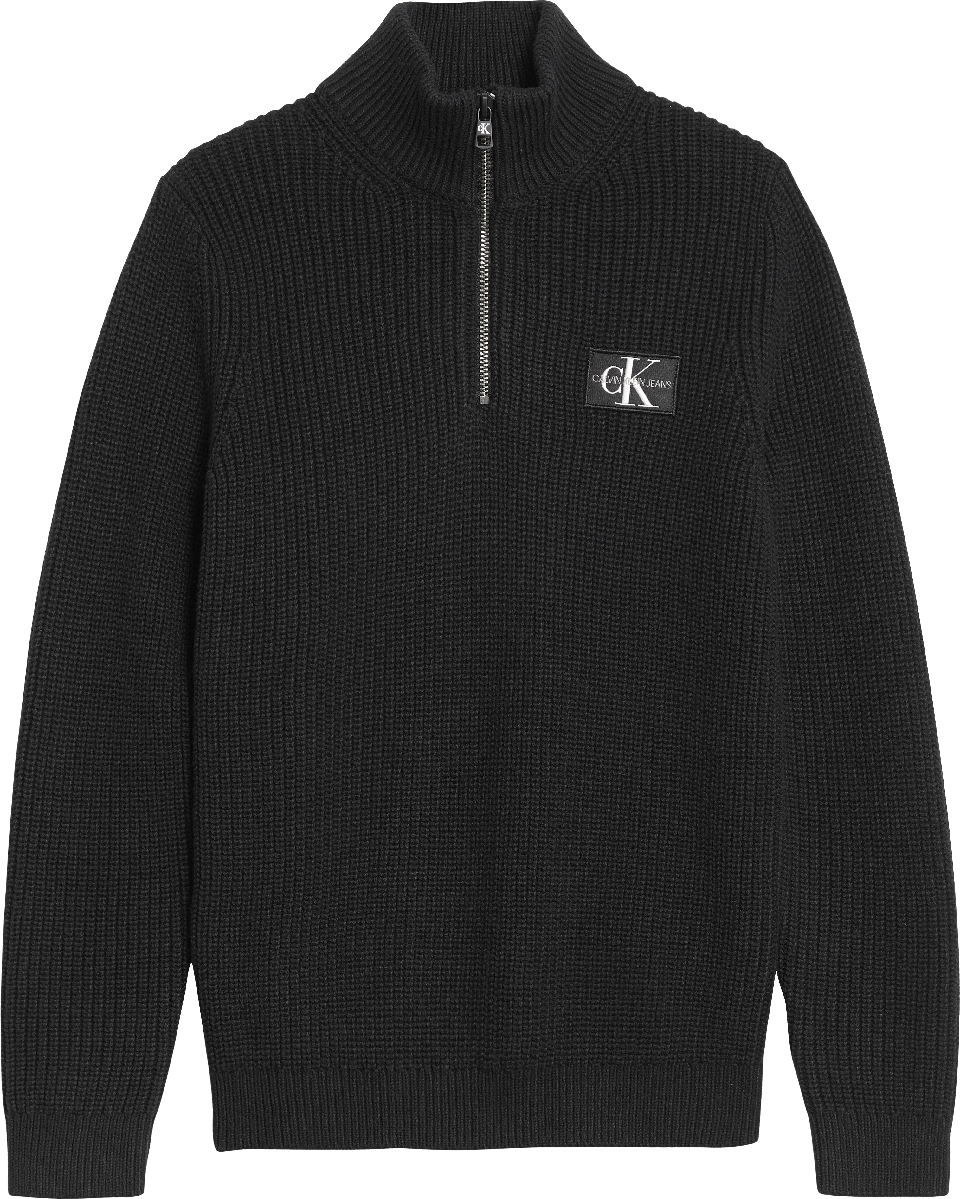 Calvin Klein Zip Up Badge Sweater
