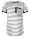 Jongens T-Shirt Ss Stripe van Indian Blue Jeans in de kleur White in maat 176.