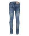Jongens BLUE BRAD SUPER SKINNY FIT van Indian Blue Jeans in de kleur Used Medium Denim in maat 176.
