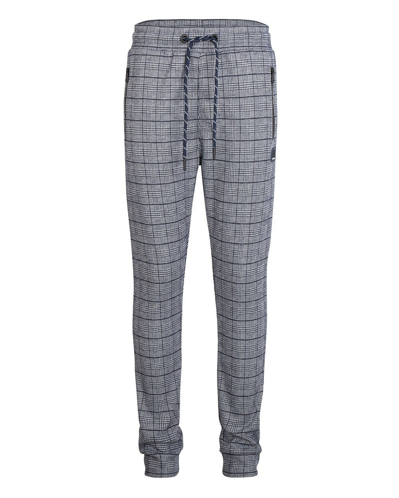 Jongens JOG PANT CHECK ZIP van Indian Blue Jeans in de kleur Navy Blue in maat 176.