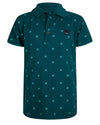 Jongens POLO SS PIQUE FANCY van Indian Blue Jeans in de kleur Deep Petrol in maat 176.