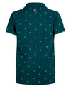 Jongens POLO SS PIQUE FANCY van Indian Blue Jeans in de kleur Deep Petrol in maat 176.
