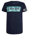 Jongens T-SHIRT SS I.BLUE REFLECTOR van Indian Blue Jeans in de kleur Navy Blue in maat 176.