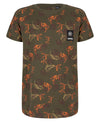 Jongens T-SHIRT SS LEAVES van Indian Blue Jeans in de kleur Army in maat 176.