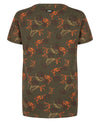 Jongens T-SHIRT SS LEAVES van Indian Blue Jeans in de kleur Army in maat 176.