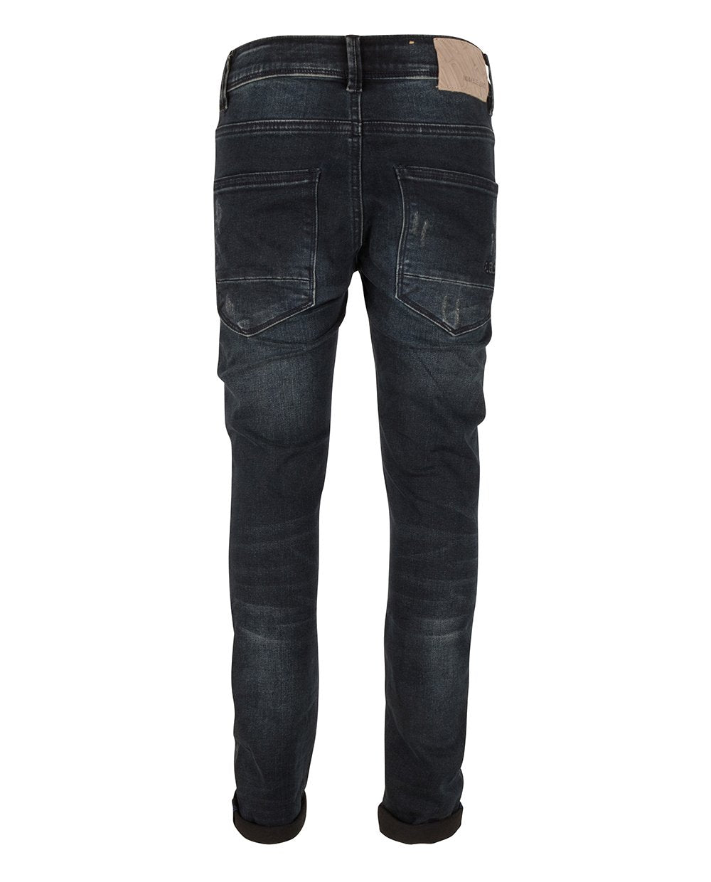 Jongens BLUE MAX SLIM FIT van Indian Blue Jeans in de kleur Dark Denim in maat 176.