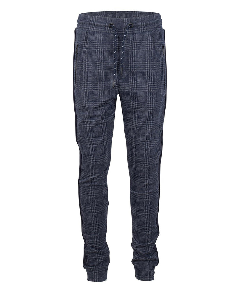 Jongens JOG PANT CHECK van Indian Blue Jeans in de kleur Deep Blue in maat 176.
